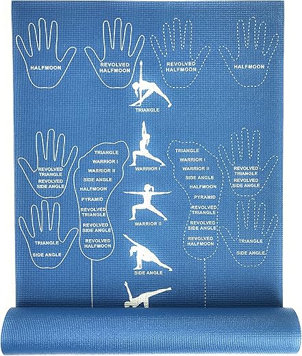 Beginner's Yoga Mat with Alignment Guide