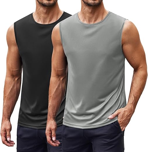 COOFANDY Men's 2 Pack Workout Tank