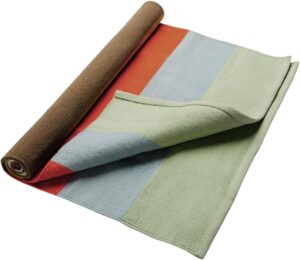 Cotton Yoga Rug - Absorbent, Grippy