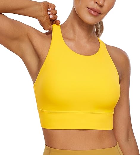 CRZ YOGA Strappy High Neck Sports Bra