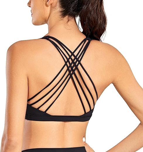 CRZ YOGA Strappy Wireless Padded Bra