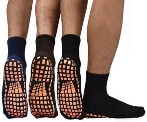 ELUTONG Men's Non-Slip Grip Socks