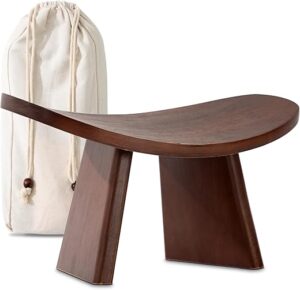 Ergonomic Wood Meditation Bench for Deeper Meditation