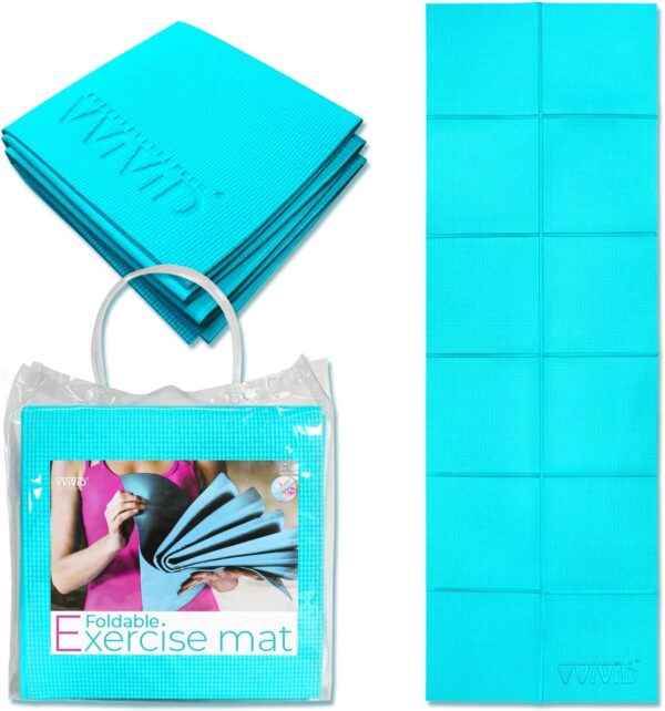 Folding Travel Yoga Mat with Carry Bag