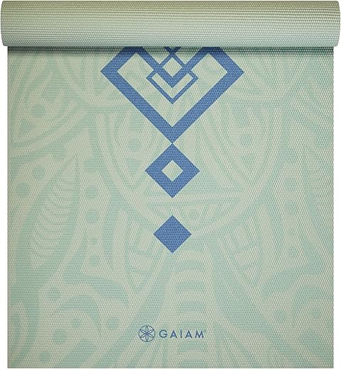 Gaiam Print Yoga Mat for All Types