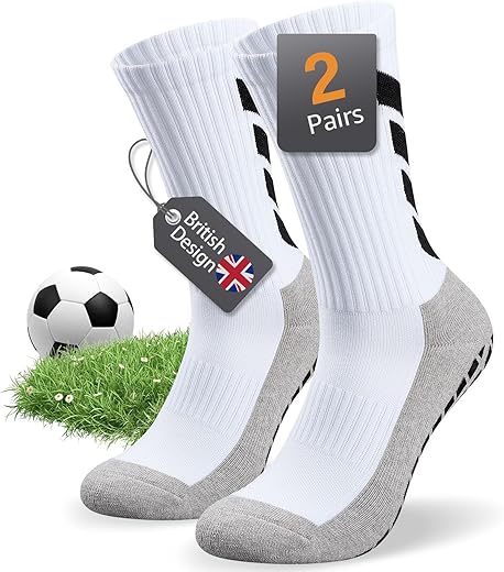 Non-Slip Grip Athletic Socks for Indoors